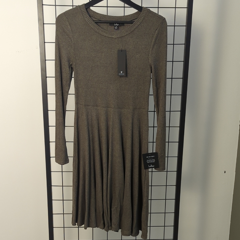 LuLaRoe Long Sleeve Taupe Dress